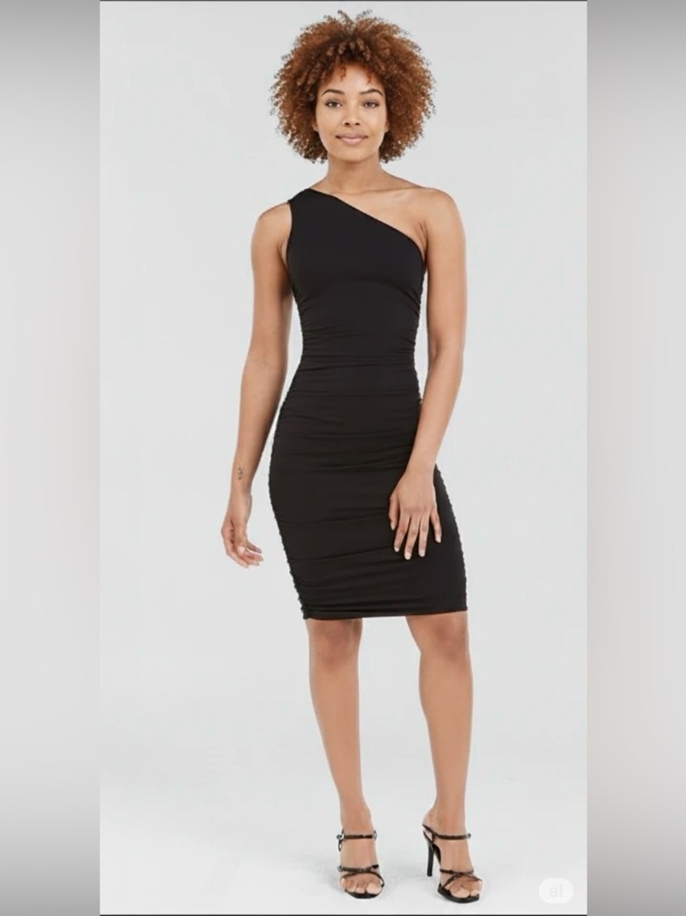 Weekday Black One-Shoulder Dress
